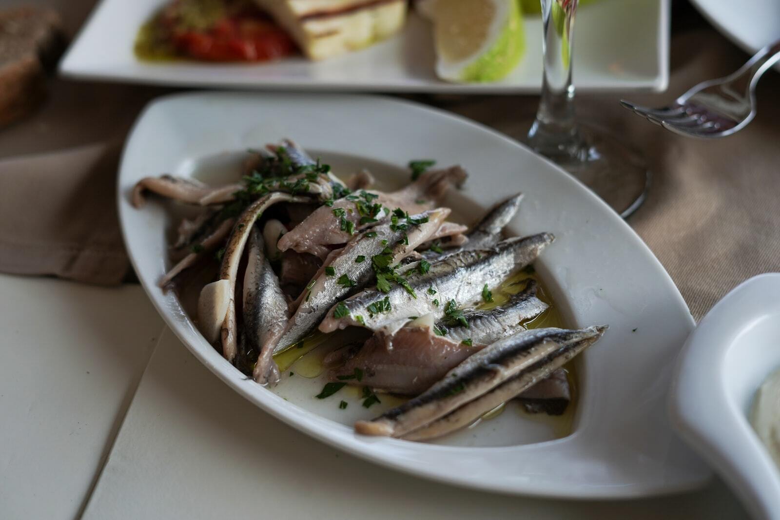 sardines dans un plat